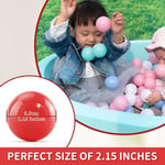 Çukur Topları - Ezilmeye Dayanıklı Plastik Çocuk Okyanus Makaron Topları, 2,15 İnç, Ftalat ve BPA İçermez