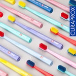 Curaprox CS 3960 süper yumuşak diş fırçası – yetişkin diş eti ve diş bakımı | Süper yumuşak Curen® filamentler nazik temizlik için | çeşitli renkler, tekli paket