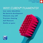 Curaprox CS 5460 yetişkinler için ekstra yumuşak diş fırçaları, hassas diş etine dayanıklı, ultra ince filamentler ve kompakt, hafif açılı diş fırçası başlığı, daha iyi diş ve diş eti sağlığı için,