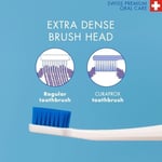 Curaprox CS 5460 yetişkinler için ekstra yumuşak diş fırçaları, hassas diş etine dayanıklı, ultra ince filamentler ve kompakt, hafif açılı diş fırçası başlığı, daha iyi diş ve diş eti sağlığı için,
