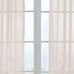 CurtainFresh Yatak Odası veya Oturma Odası için Koku Nötrleştirici Şeffaf Vual Gromet Pencere Perdesi (1 Panel), 149 cm x 241 cm, Fildişi - Seçenekler: 59 in x 84 in, 149.9G x 149.9U cm (1 Panel)...