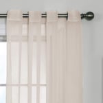 CurtainFresh Yatak Odası veya Oturma Odası için Koku Nötrleştirici Şeffaf Vual Gromet Pencere Perdesi (1 Panel), 149 cm x 241 cm, Fildişi - Seçenekler: 59 in x 84 in, 149.9G x 149.9U cm (1 Panel)...