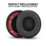 D & K Exclusives Beats Solo için Kulak Pedleri Yastıkları Yedek Bellek Köpüğü Earpads Minderleri Solo 2 ve 3 Kablosuz Kulak Üstü Kulaklıklar ile Uyumlu, Sol/Sağ Çift (Siyah)
