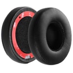 D & K Exclusives Beats Solo için Kulak Pedleri Yastıkları Yedek Bellek Köpüğü Earpads Minderleri Solo 2 ve 3 Kablosuz Kulak Üstü Kulaklıklar ile Uyumlu, Sol/Sağ Çift (Siyah)