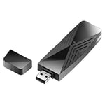 D-Link USB WiFi 6 Adaptör AX1800 USB 3.0 Çift Bant Uzun Menzilli MU-MIMO Kablosuz İnternet Ağı Masaüstü PC Dizüstü Bilgisayar Pencer - Seçenekler: AX1800 USB WiFi 6 Adaptör, AX1800 USB Adaptörü (Yeni)
