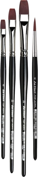 da Vinci Brushes Top Acryl Sentetik Akrilik Ve Yağlı Boya Fırça Seti Seri 4220