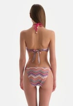 Dagi Çıkarılabilir Askılı Missoni Baskılı Balensiz Straplez Bikini Üstü, 24SW82049GB