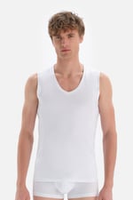 Dagi Erkek D5060 Compact Kolsuz V Yaka T-shirt, Örme - Bedenler: S, M, L, XL, XXL