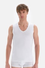 Dagi Erkek D5060 Compact Kolsuz V Yaka T-shirt, Örme - Bedenler: S, M, L, XL, XXL
