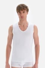 Dagi Erkek D5060 Compact Kolsuz V Yaka T-shirt, Örme - Bedenler: S, M, L, XL, XXL