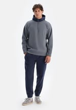 Dagi Erkek Erkek Kapişonlu İçi Şardonlu Sweatshirt, Pamuklu, Örme