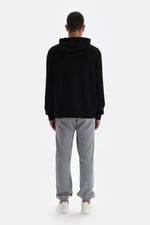 Dagi Erkek Kapüşonlu Uzun Kollu Sweatshirt, Modal, Örme