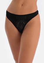 Dagi Kadın Dantel Detaylı Premium Basic Tanga Külot, Örme