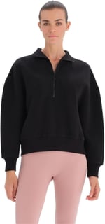 Dagi Kadın Kadın Fermuar Yaka Kapitone Sweatshirt, Pamuklu, Örme