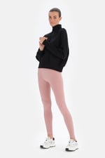 Dagi Kadın Kadın Fermuar Yaka Kapitone Sweatshirt, Pamuklu, Örme
