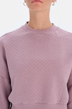 Dagi Kadın Kadın Kapıtone Crop Sweatshirt, Pamuklu, Örme