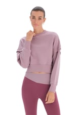 Dagi Kadın Kadın Kapıtone Crop Sweatshirt, Pamuklu, Örme