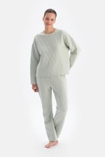 Dagi Kadın Kapitone Pantolon Pijama, Örme