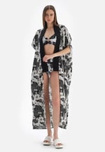 Dagi Kadın Keten Uzun Kimono, Örme