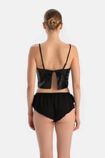 Dagi Kadın Payetli Crop Top, Örme