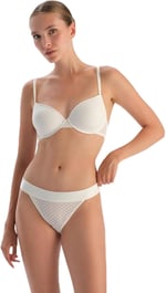 Dagi Kadın Premium Dantelli Ve Lastik Detaylı Brazilian Külot, Örme