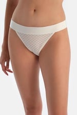 Dagi Kadın Premium Dantelli Ve Lastik Detaylı Brazilian Külot, Örme