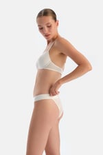 Dagi Kadın Premium Dantelli Ve Lastik Detaylı Brazilian Külot, Örme