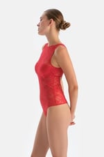 Dagi Kadın Sırt Aksesuar Detaylı Bodysuit, Örme
