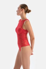 Dagi Kadın Sırt Aksesuar Detaylı Bodysuit, Örme