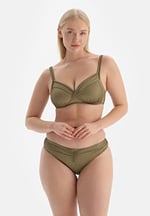 Dagi Kadın Toparlayıcı Yüksek Bel Bikini Alt, Örme