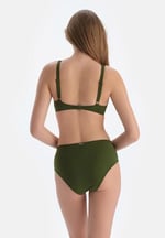 Dagi Kadın Tül Detaylı Yüksek Bel Bikini Alt, Örme