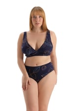 Dagi Kadın Yüksek Bel Bikini Alt, Örme