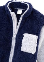 Dagi Kız Çocuk Cep Detaylı Unisex Şerpa Sweatshirt, Örme