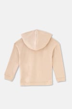Dagi Kız Çocuk Kapüşonlu Sweatshirt, Pamuklu, Örme