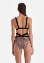 Dagi Leopar Baskılı Slip Bikini Altı, 24SW81006ST