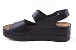 Dagoster DZA37-3014 Siyah Günlük Ortopedik Kadın Sandalet SİYAH 39