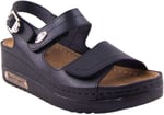 Dagoster DZA37-3014 Siyah Günlük Ortopedik Kadın Sandalet SİYAH 39