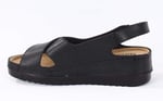 Dagoster DZA37-3031 Siyah Günlük Ortopedik Kadın Sandalet