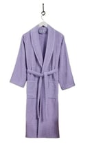 DAILY DESENLİ ŞAL YAKA BUKLE BORNOZ L-XL Mor