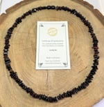 Damla Kehribar Yetişkin Vişne Rengi Kolye 45cm