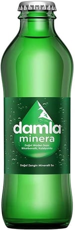 Damla Minera Doğal Maden Suyu Cam Şişe 6x200 ml