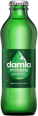 Damla Minera Doğal Maden Suyu Cam Şişe 6x200 ML 2li paket