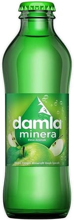 Damla Minera Elmalı Maden Suyu Cam Şişe 6x200 ml