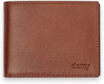 Damy Deri Cüzdan, Kadın Küçük RFID Kartlık, Fermuarlı, Erkek Mekanizmalı İnce, Mıknatıslı, Spor, Kartvizitlik, Mini Kredi Kartlık 334 (Taba)