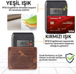 Damy Deri Cüzdan, Kadın Küçük RFID Kartlık, Fermuarlı, Erkek Mekanizmalı İnce, Mıknatıslı, Spor, Kartvizitlik, Mini Kredi Kartlık 530 (Kahve)