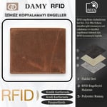 Damy Deri Cüzdan, Kartlık, Kadın Küçük Cüzdan RFID, Fermuarlı, Kartlık Cüzdan Erkek Mekanizmalı İnce, Mıknatıslı, Spor Cüzdan, Kartlık Cüzdan, Kartvizitlik, Mini Kredi Kartlık 390 (Taba)