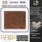 Damy Deri Cüzdan, Kartlık, Kadın Küçük Cüzdan RFID, Fermuarlı, Kartlık Cüzdan Erkek Mekanizmalı İnce, Mıknatıslı, Spor Cüzdan, Kartlık Cüzdan, Kartvizitlik, Mini Kredi Kartlık 390 (Taba)