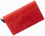 Damy Hakiki Deri Unisex Mekanizmalı Kartlık 611CR - Kırmızı