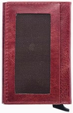 Damy Hakiki Deri Unisex Mekanizmalı Kartlık 611CR - Bordo