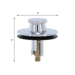DANCO 88599 Kaldır ve Döndür Küvet ve Banyo Gider Tıpası, Krom